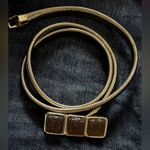 Gold Tone Coil Stretch Metal Belt